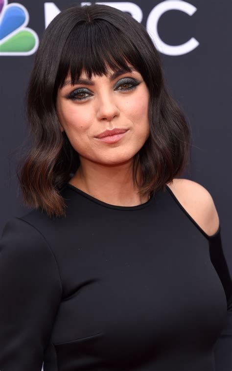 Mila Kunis unveiled a blunt bob and bangs at the Billboard Music Awards