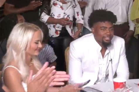 Treylon Burks celebrated with fiancee during 2022 NFL Draft