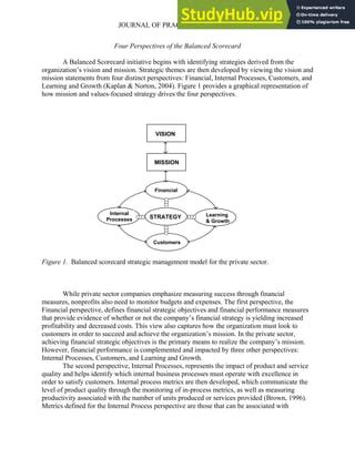 An Integrated Balanced Scorecard Strategic Planning Model For Nonprofit ...