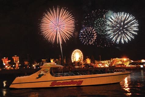 I'm on a boat! In Chicago! With fireworks! Is this heaven? - More Than Thursdays