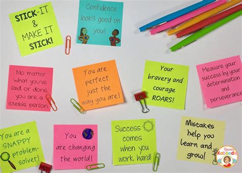 Positive Messages for Students That Truly Pack a Punch | Sticky notes quotes, Positive messages ...