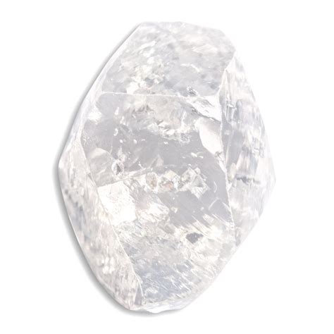 2.10 carat oblong bright white rough diamond freeform crystal – The Raw Stone