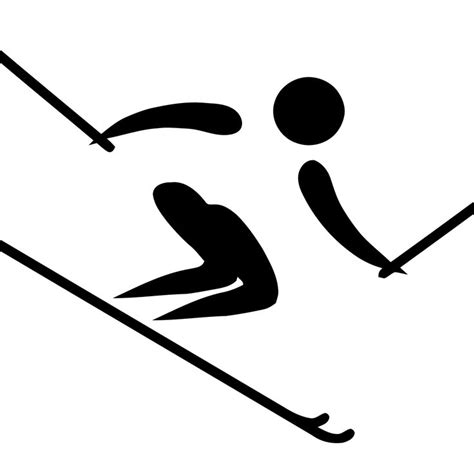 Alpine skiing pictogram - Esquí alpino en los Juegos Olímpicos de Pyeongchang 2018 - Wikipedia ...