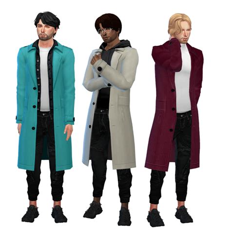 Awesome Trench Coat Custom Content for Your Males — SNOOTYSIMS