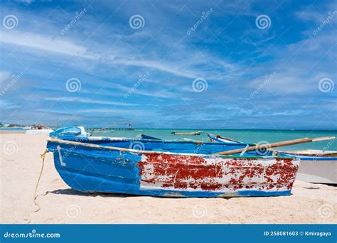 Fishing Boats at the Beach of Progreso Near Merida in Mexico Stock Image - Image of progresso ...