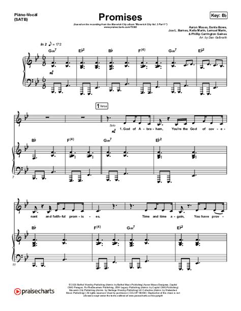 Promises Sheet Music PDF (Maverick City Music) - PraiseCharts