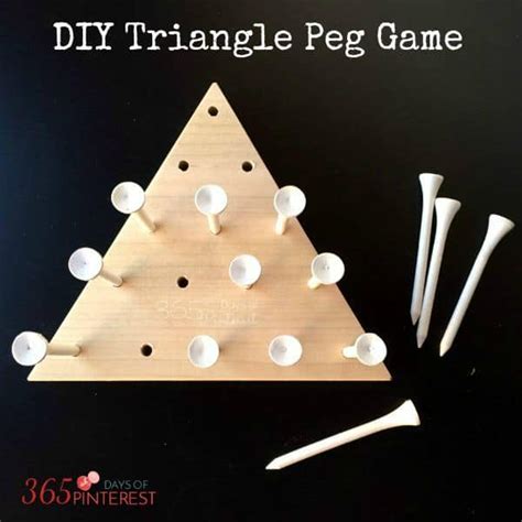 DIY Triangle Peg Board Game - Simple and Seasonal