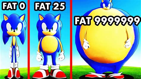 Growing SKINNY SONIC Into FAT SONIC In GTA 5 - YouTube