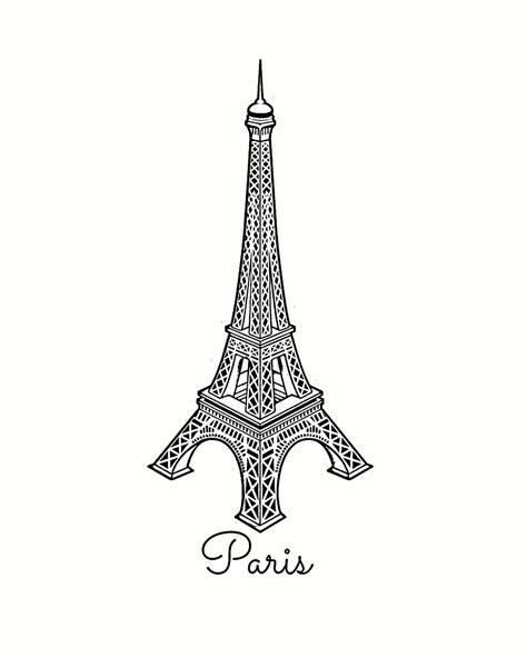 Printable Black and White Art 8x10: Eiffel Tower | Free printable ...