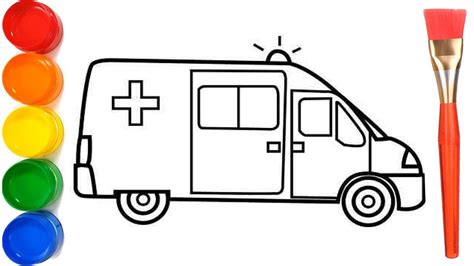 How to Draw a Ambulance For Kids. KS ART - YouTube