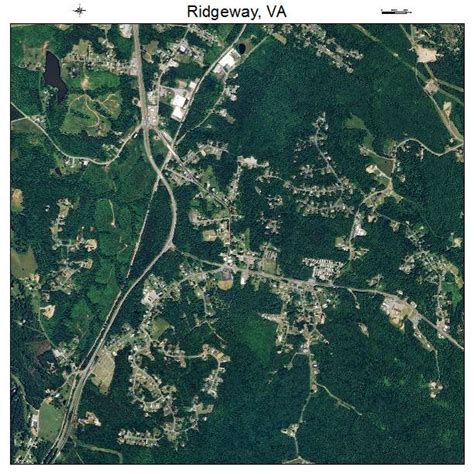 Aerial Photography Map of Ridgeway, VA Virginia