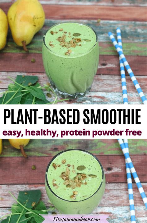 Easy No Banana Green Smoothie (protein powder free, vegan, whole30)