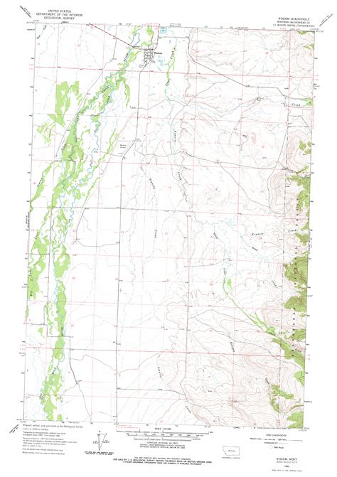 Wisdom, MT Topographic Map - TopoQuest