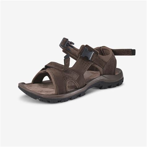 Men's Leather Hiking Sandals NH500