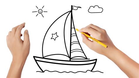 Comment dessiner un bateau - YouTube