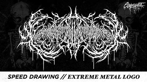 Speed Drawing // Extreme Metal Logo - XavlegbmaofffassssitimiwoamndutroabcwapwaeiippohfffX - YouTube