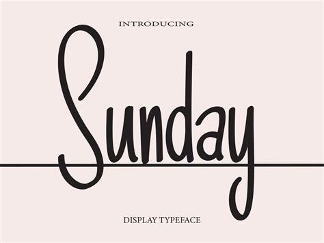 Download Sunday Font for FREE - Font Studio