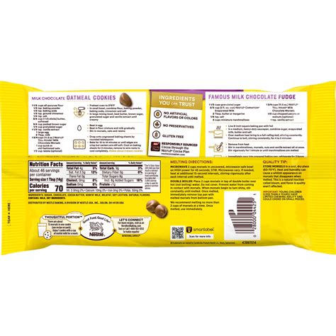 Nestle Milk Chocolate Bar Nutrition Facts - Nutrition Ftempo