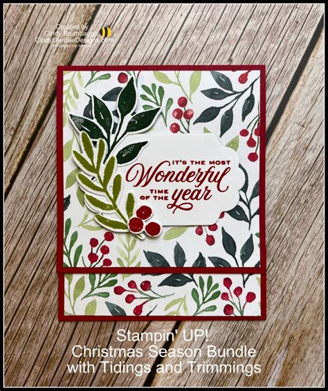 Stampin’ UP! Christmas Season Gift Card Holder Video Tutorial | Cindy Lee Bee Designs