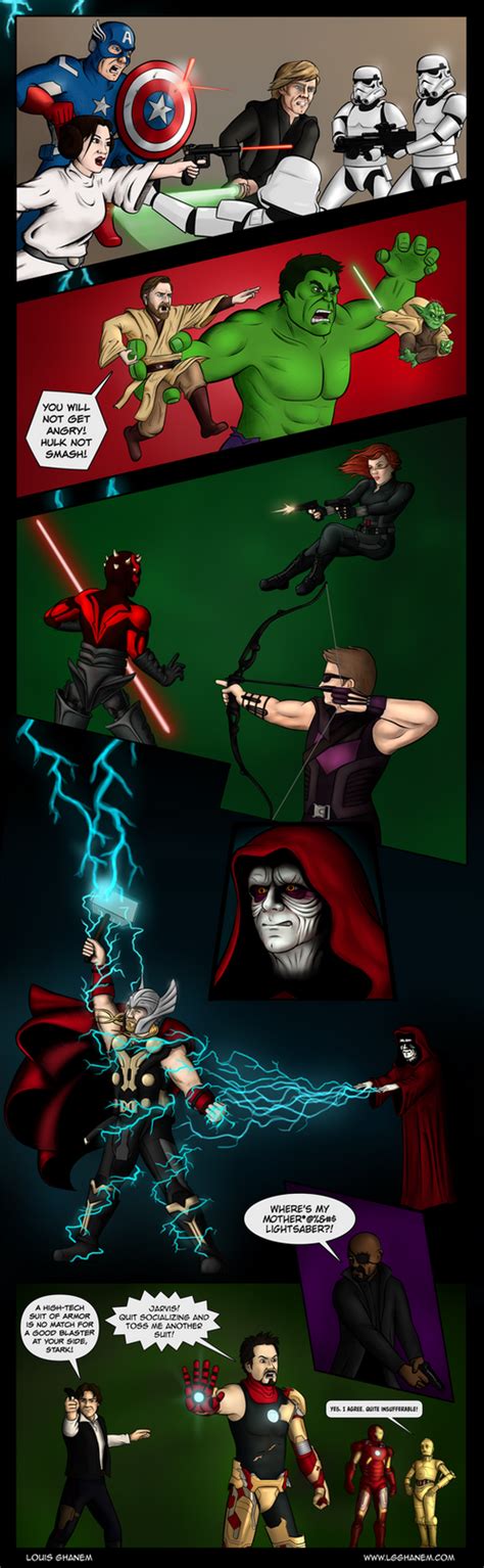 Marvel vs Star Wars: Avengers Edition by lgghanem on DeviantArt