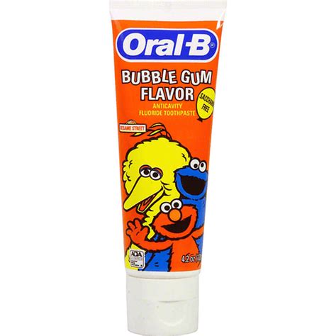 Oral B Sesame Street Anti-Cavity Fluoride Toothpaste for Kids, Bubble ...