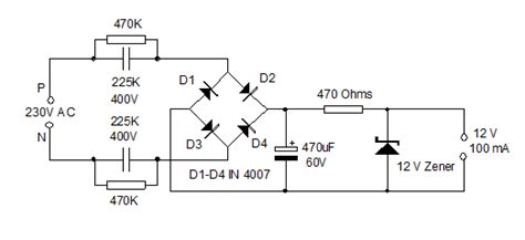 Capacitor Power Supply Design