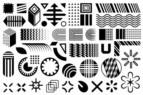 Modern shapes. Geometric design elements. 3012656 Vector Art at Vecteezy