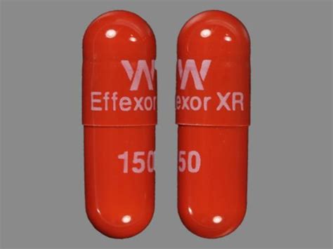 W Effexor XR 150 Pill Orange Capsule/Oblong - Pill Identifier