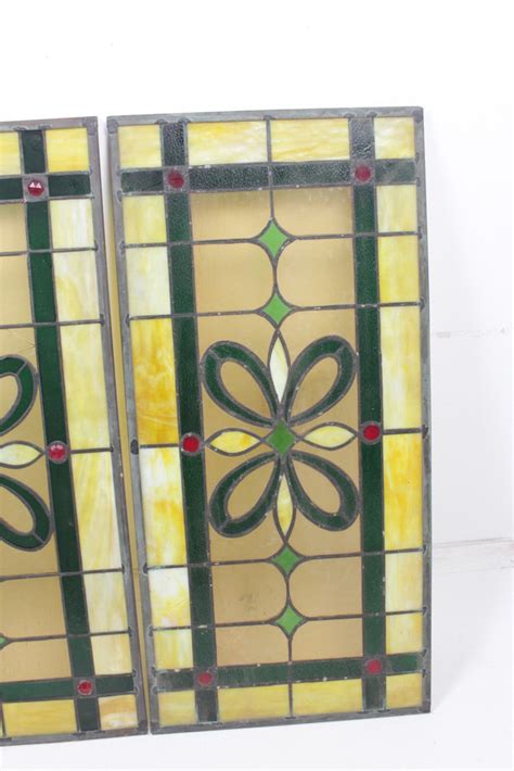 Stained Glass Transom Window Panels : EBTH