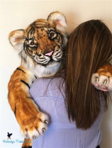 Realistic toy young tiger 335 in 85cm MADE TO ORDER | Etsy