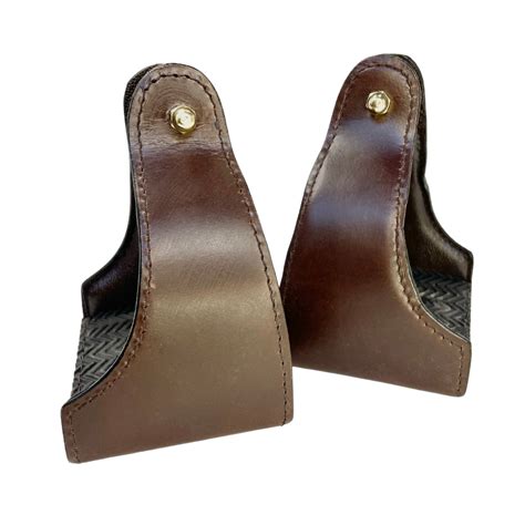 Leather Covered Endurance Stirrups - Narrow Neck – Sensation Ride™ a ...