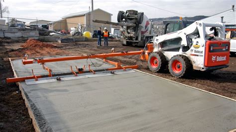 Concrete Screed Attachment for Skid Steer, Loader, or Bobcat | Pour More