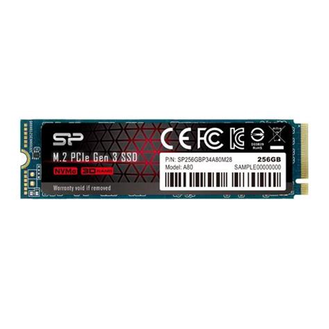 Buy Online Silicon Power 256GB NVMe PCIe Gen3 x4 M.2 2280 SSD SP256GBP34A80M28 In India