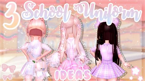 3 School Uniform ideas for the NEW SCHOOL! 🏰 🌷| Royale High Roblox - YouTube