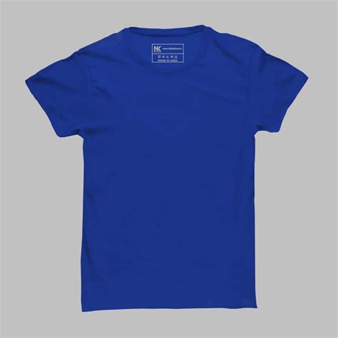 Collection 99+ Images Royal Blue T Shirt Front And Back Superb