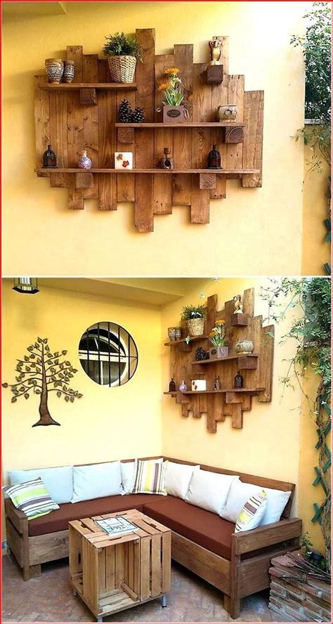 Pallet Shelves, Pallet Wall, Pallet Diy, Pallet Ideas, Wood Shelf, Diy ...