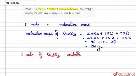 Sodium Carbonate Molar Mass - Chaim-has-Vance