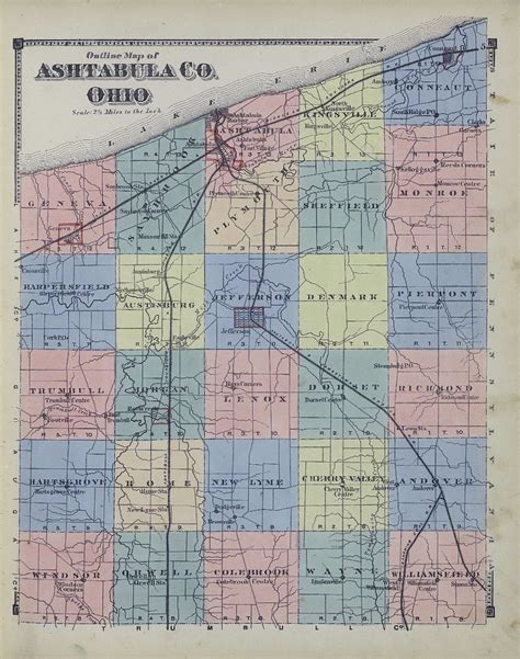 Outline Map of Ashtabula County | Ashtabula Archive | Flickr