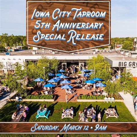 Big Grove celebrating 5 years in Iowa City on March 12th! 5 beers to be released including ...