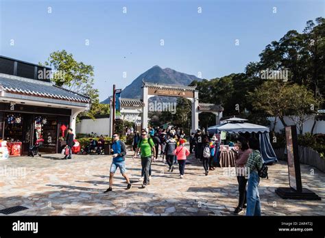 Ngong Ping Village, Lantau Island, Hong Kong Stock Photo - Alamy