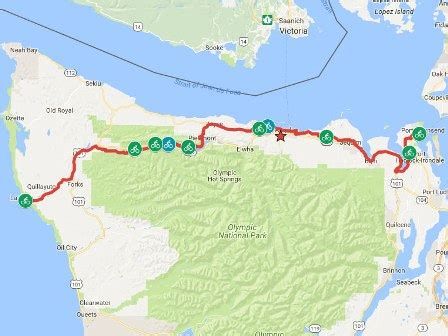 Olympic Discovery Trail Route Map