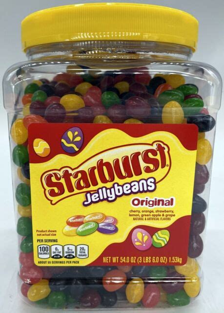 Starburst Jelly Beans Original Fruit Flavors 2 Lbs 7 Oz Bag for sale ...