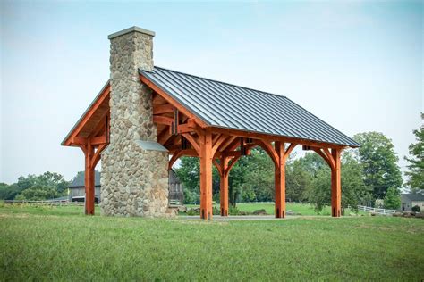 Large Timber Frame Pavilion Kits | Outdoor pavilion, Backyard pavilion ...