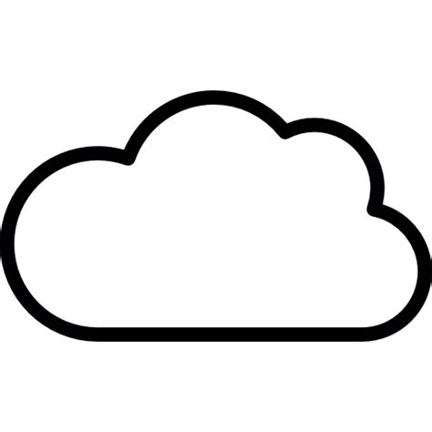 10 Cloud Outline Vector Images - Free Cloud Icons, Realistic Cloud Outline and Black Cloud Movie ...