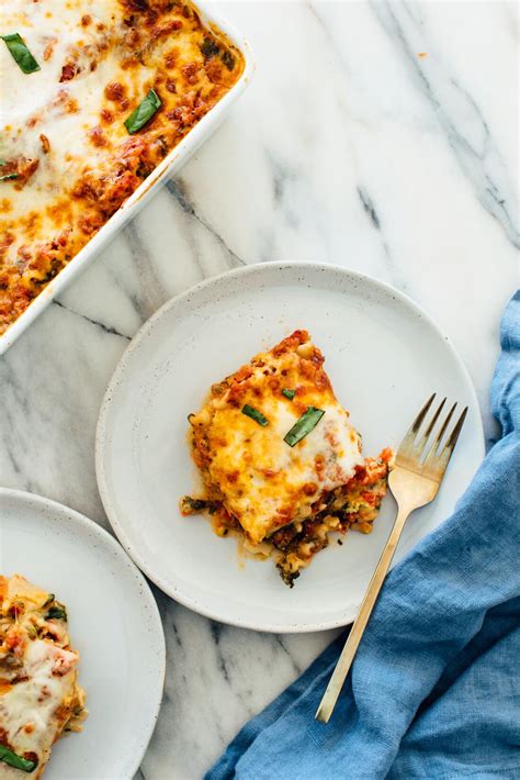 vegetarian lasagna zucchini spinach