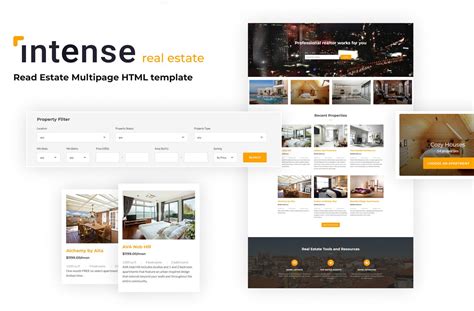 Intense - Real Estate HTML5 Website Template