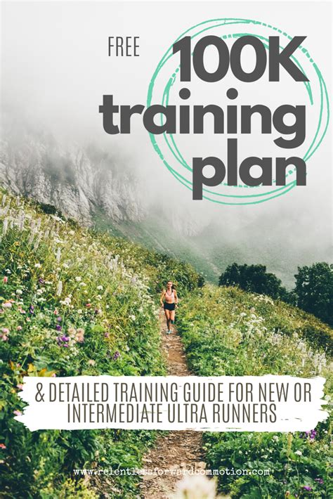 (Free) 100K Ultramarathon Training Plan - RELENTLESS FORWARD COMMOTION