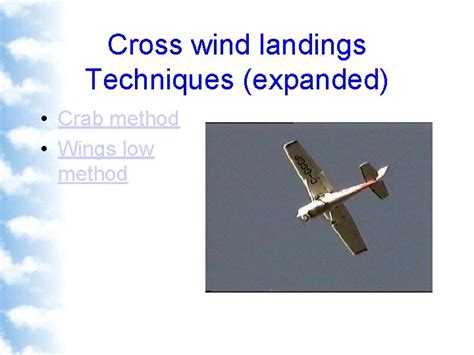 Air Exercise CrossWind Landings Definition Landings with winds