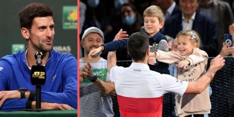 Novak Djokovic on whether his daughter Tara plays tennis: "Sometimes ...