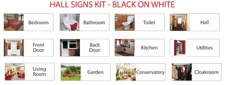 Home Pack of Dementia Labels - Recogneyes Care Home And Dementia Signage